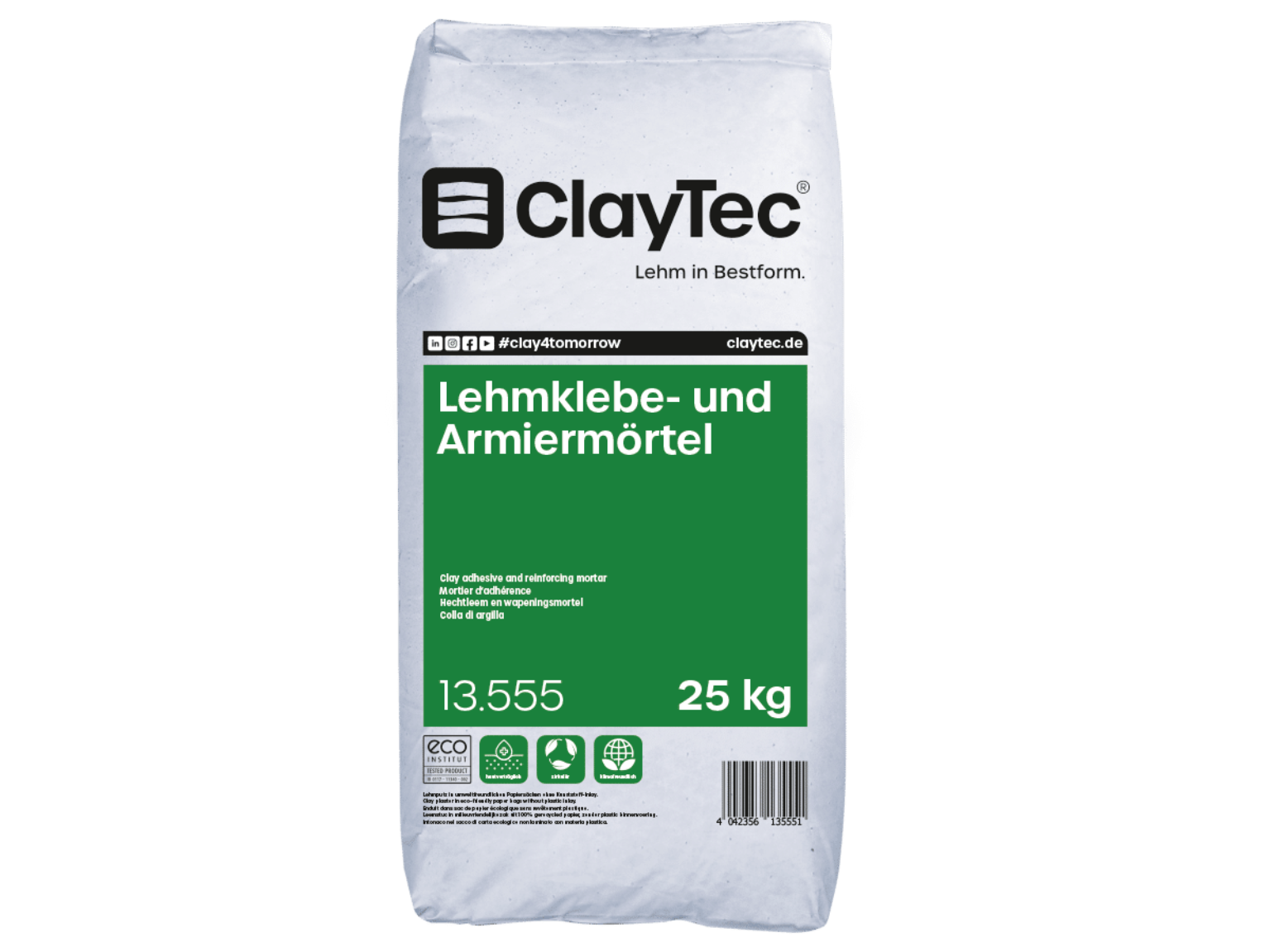 Lehmklebe- und Armiermörtel