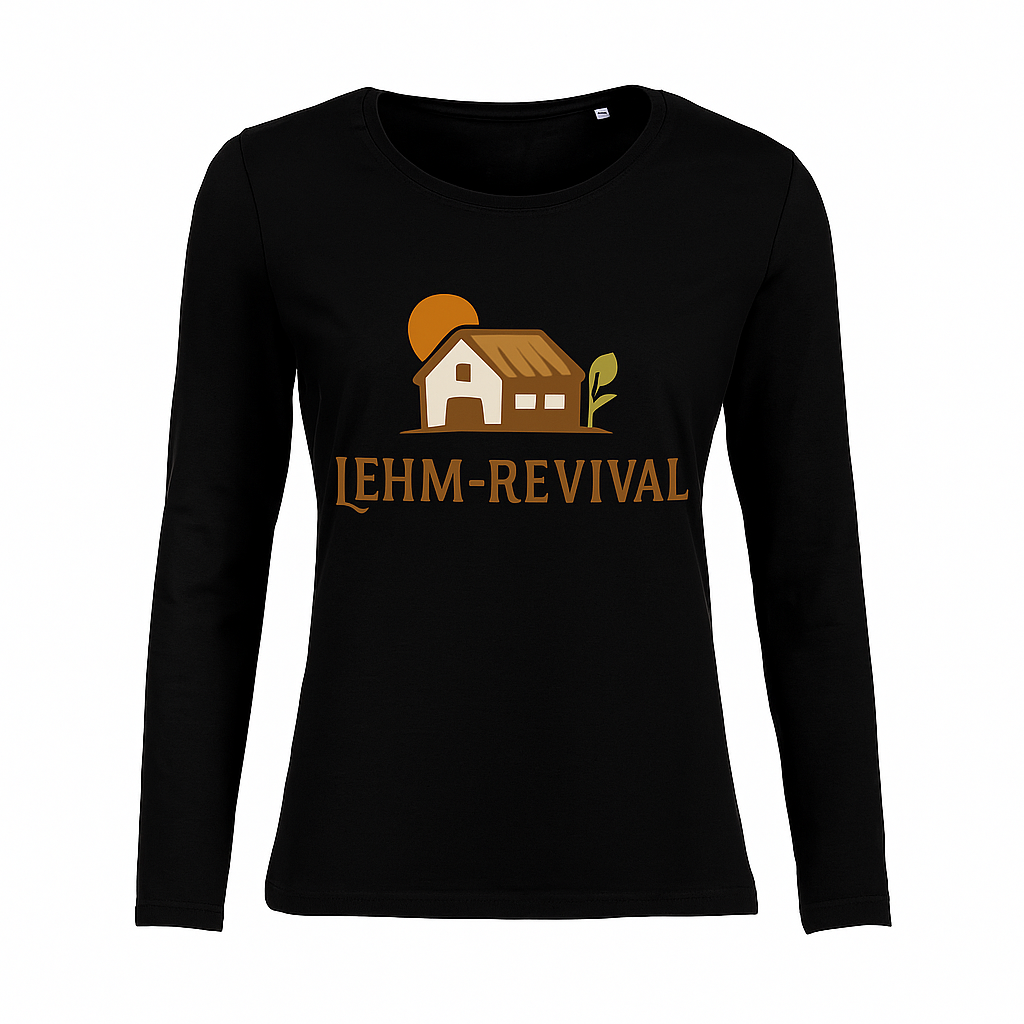Langarm Shirt Lehm-Revival aus Biobaumwolle Damen