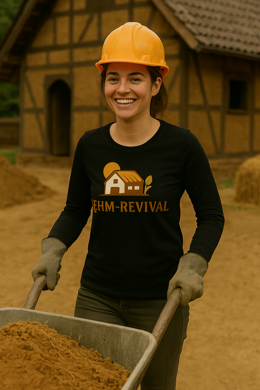 Langarm Shirt Lehm-Revival aus Biobaumwolle Damen