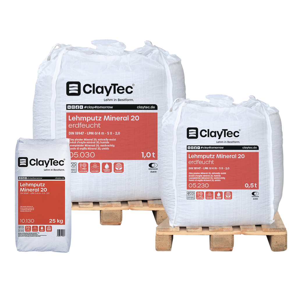 Lehmputz Mineral 20 1t BigBag 05.032