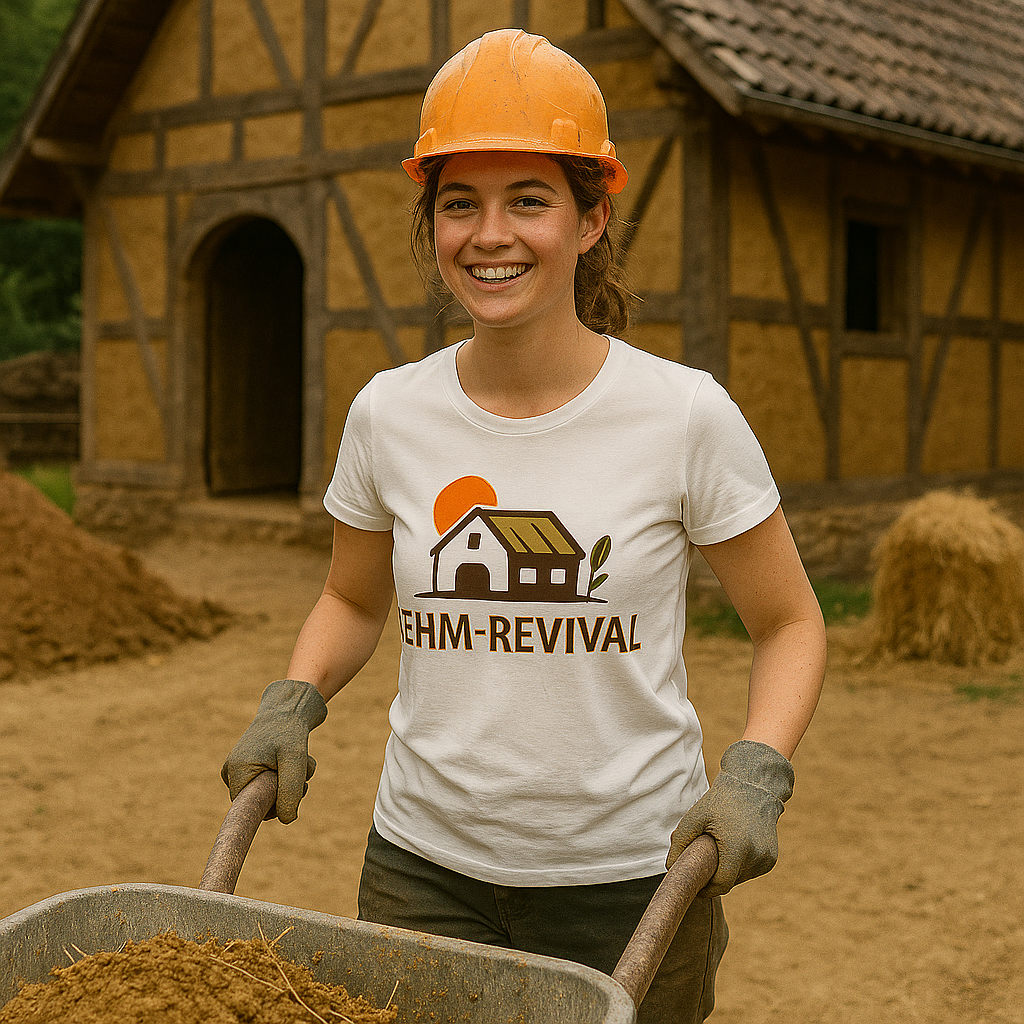T-Shirt Lehm-Revival aus Biobaumwolle Damen