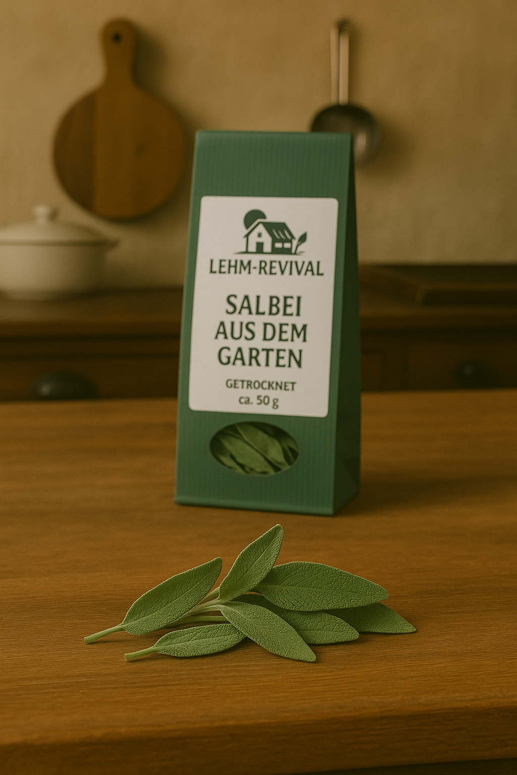 Salbeiblätter aus dem Garten